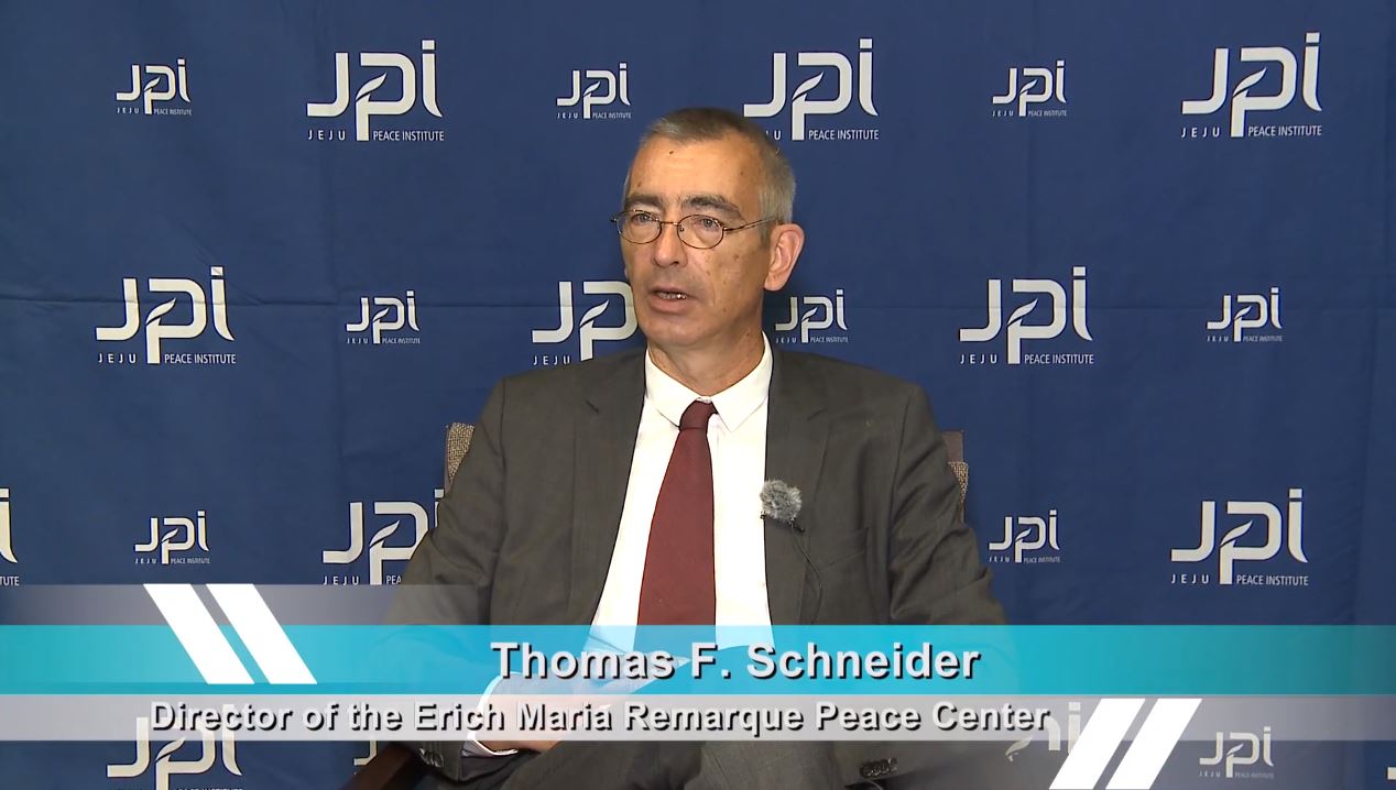 JPI PeaceTalk with Thomas F. Schneider, Director of Erich Maria Remarque Peace Center